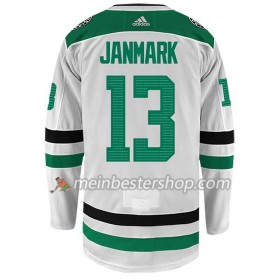 Dallas Stars MATTIAS JANMARK 13 Adidas Weiß Trikot Authentic - Herren
